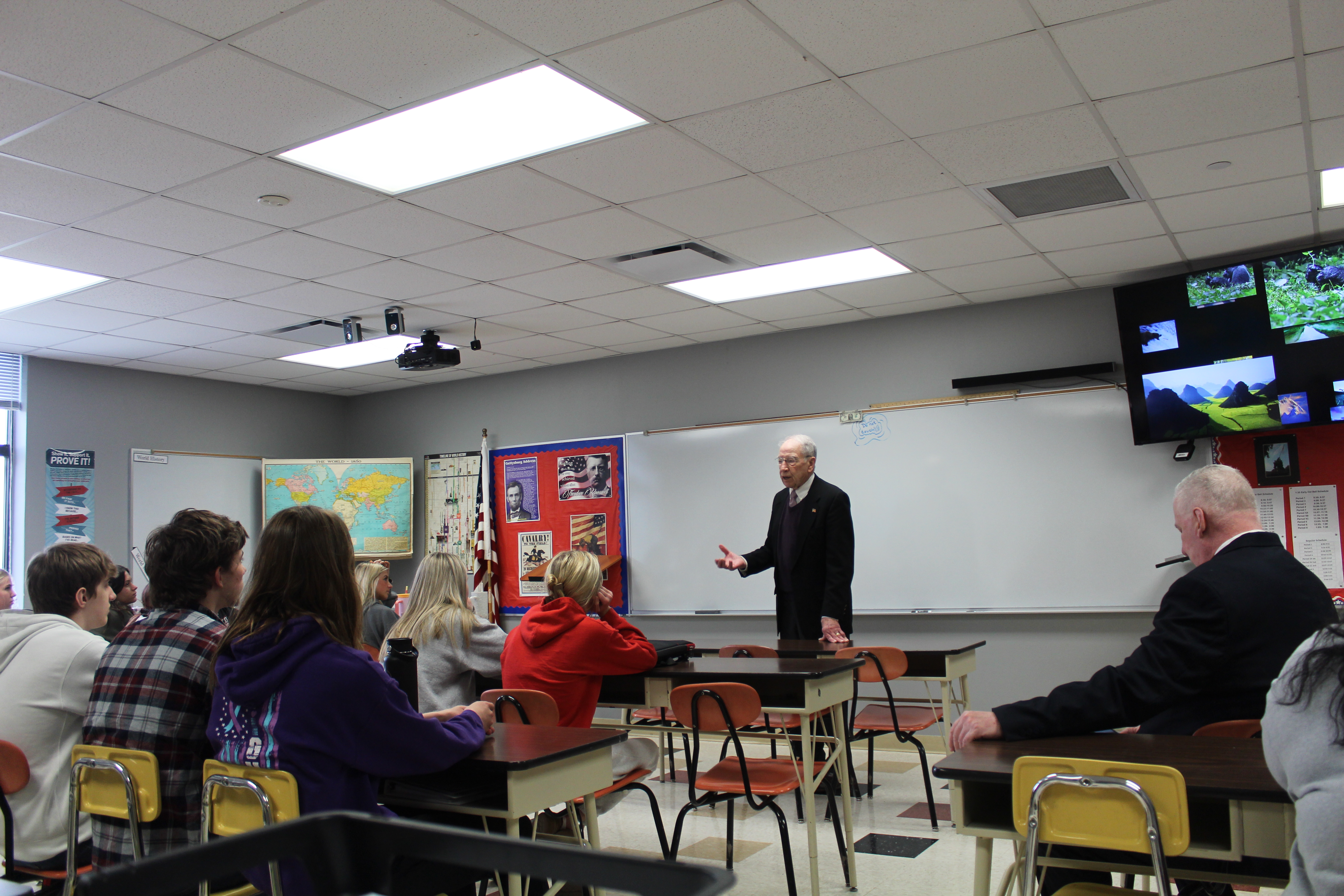 Senator Chuck Grassley Inspires Students at CGD High School