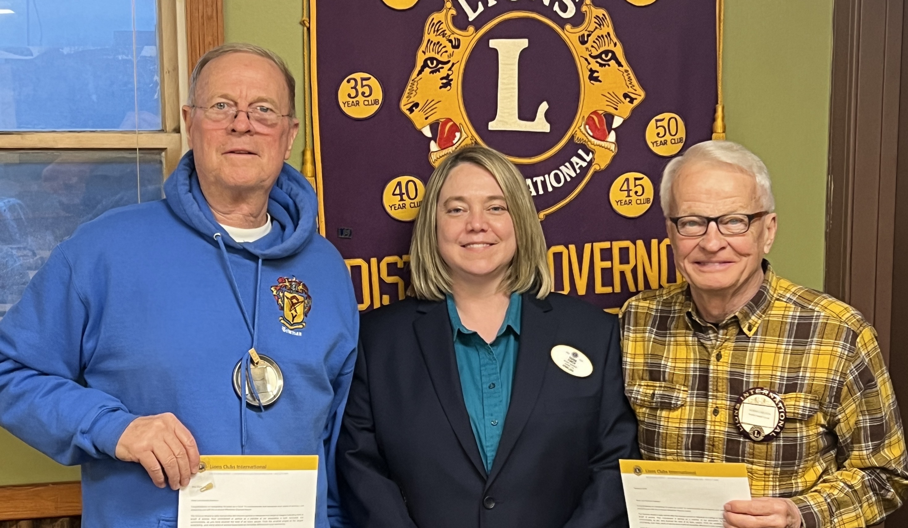 55 Years of Combined Service from Local Lions Members