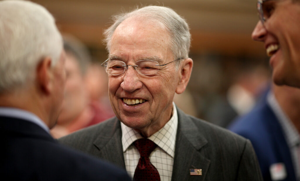 Sen. Chuck Grassley talks funding freezes, foreign trade with Iowa Farmers Union