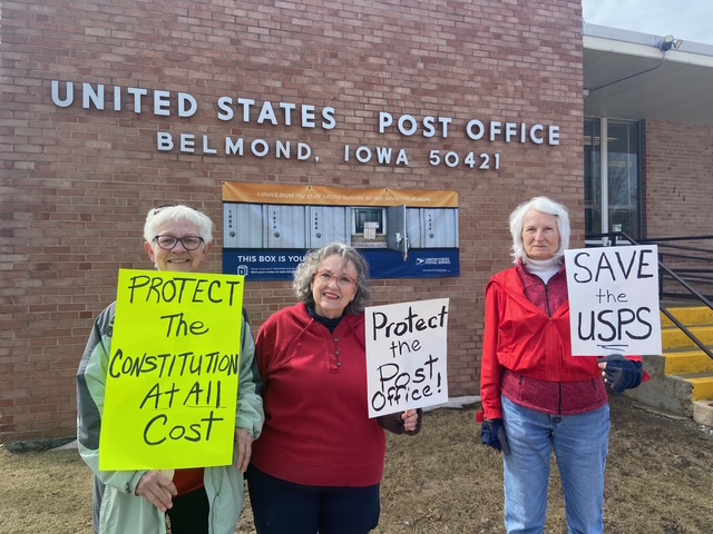 Locals Protest in Support of the Postal Service